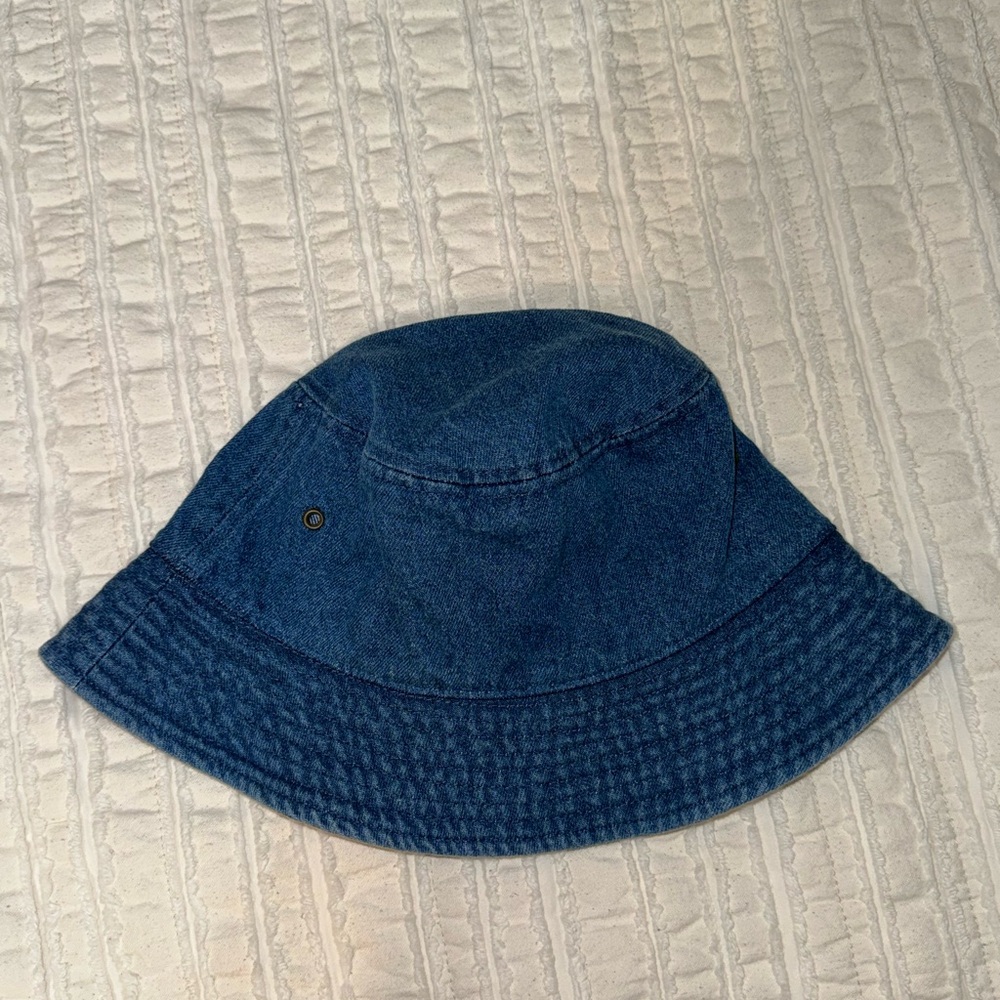 Denim blue bucket hat from Etsy